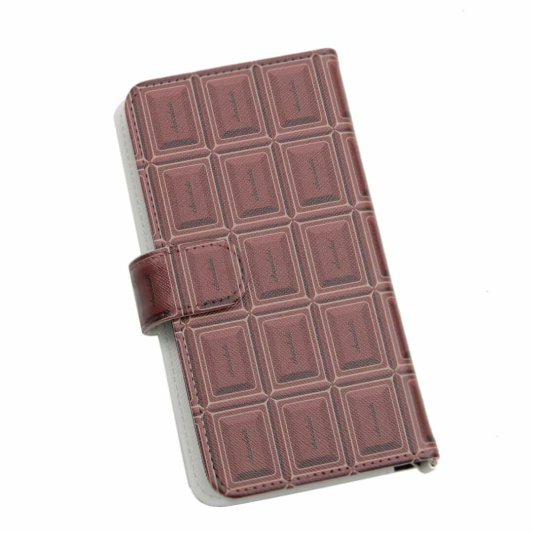 【色:チョコレート/チョコ】グランサンク 多機種対応スマホケース 手帳型 スライ