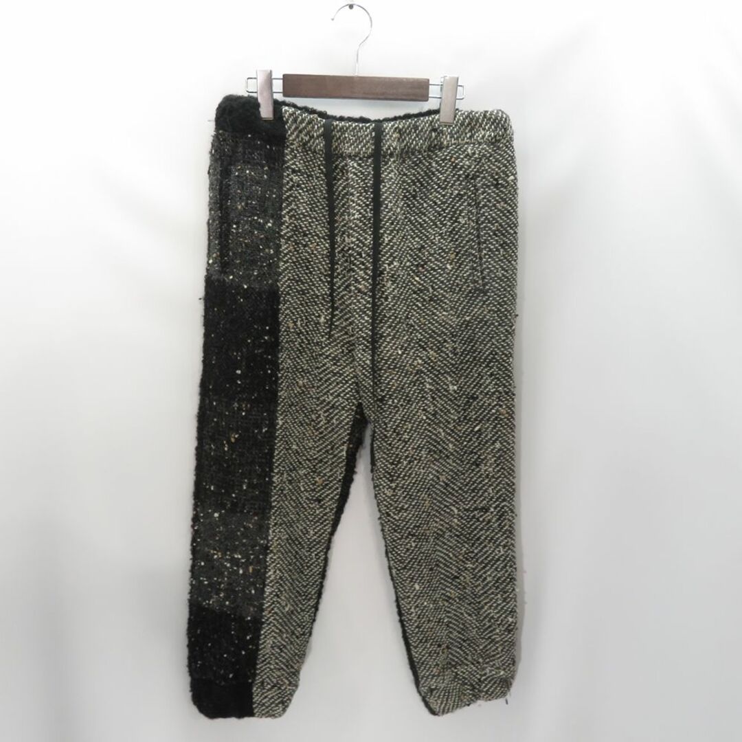 MY BEAUTIFUL LANDLET Patchwork Knit PantGRAYグレー