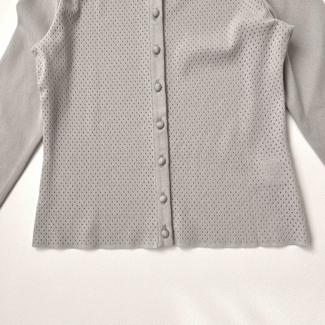 美品 Rene ルネ パンチングカーディガン トップス 羽織 長袖