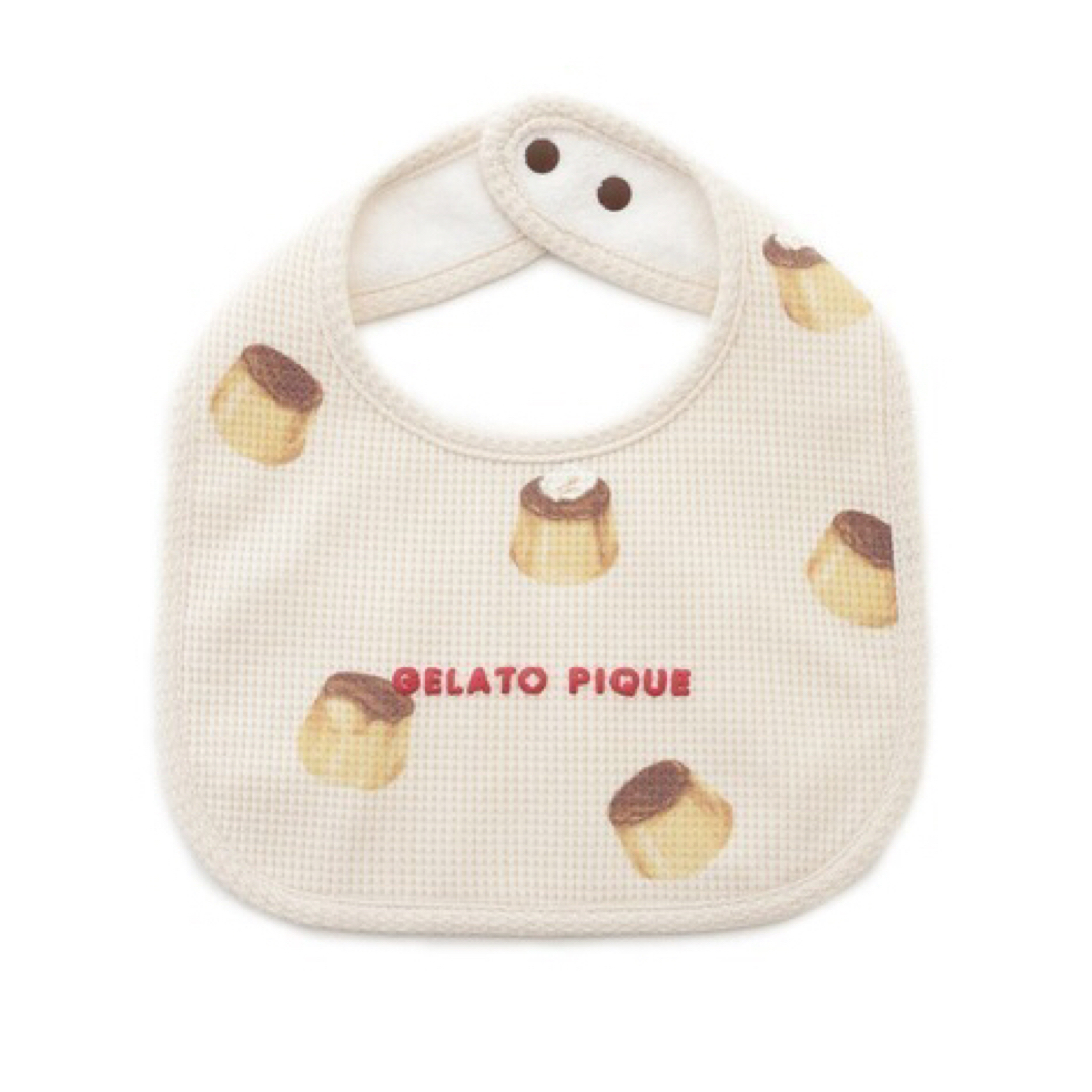 gelato pique - ジェラートピケ♡プリン柄🍮スタイ♡の通販 by