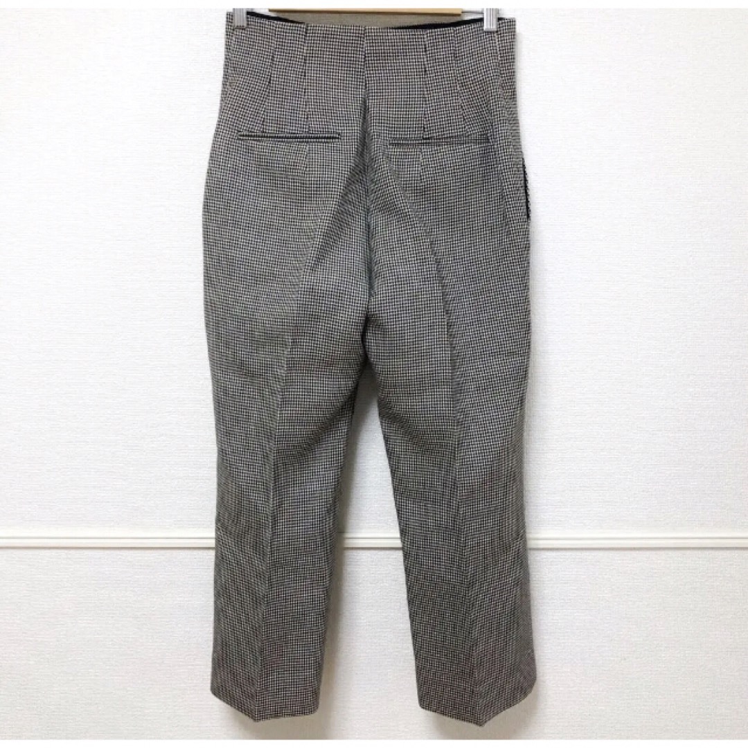 美品 beautiful people ミニ千鳥格子シガレットパンツ-