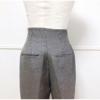 美品 beautiful people ミニ千鳥格子シガレットパンツ