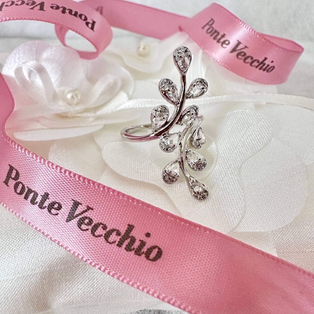PonteVecchio(ポンテヴェキオ)のPonteVecchioローズカットダイヤモンドK18WGリング レディースのアクセサリー(リング(指輪))の商品写真