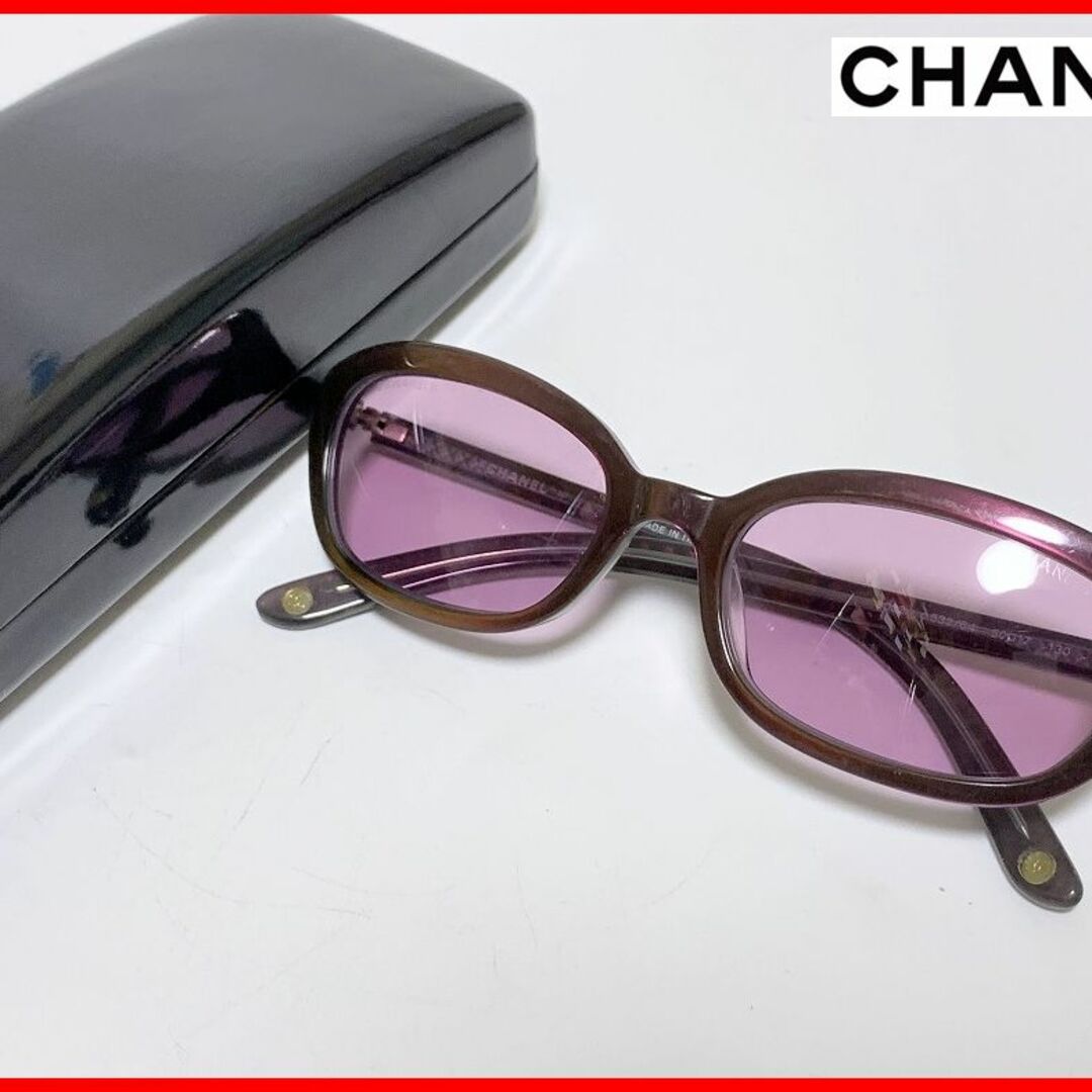 CHANEL シャネル サングラス ケース付 D8ファッション小物