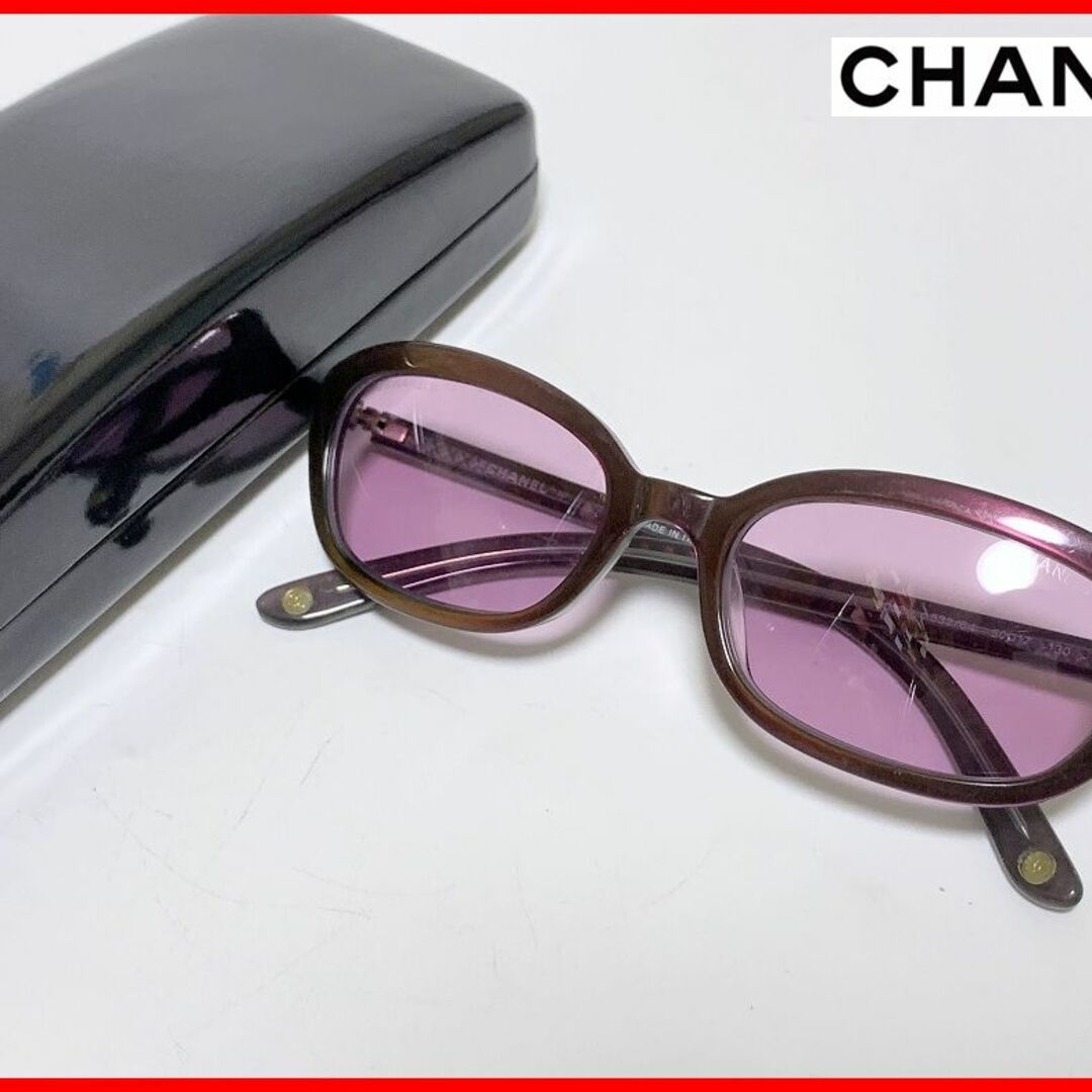 CHANEL シャネル サングラス ケース付 D8-