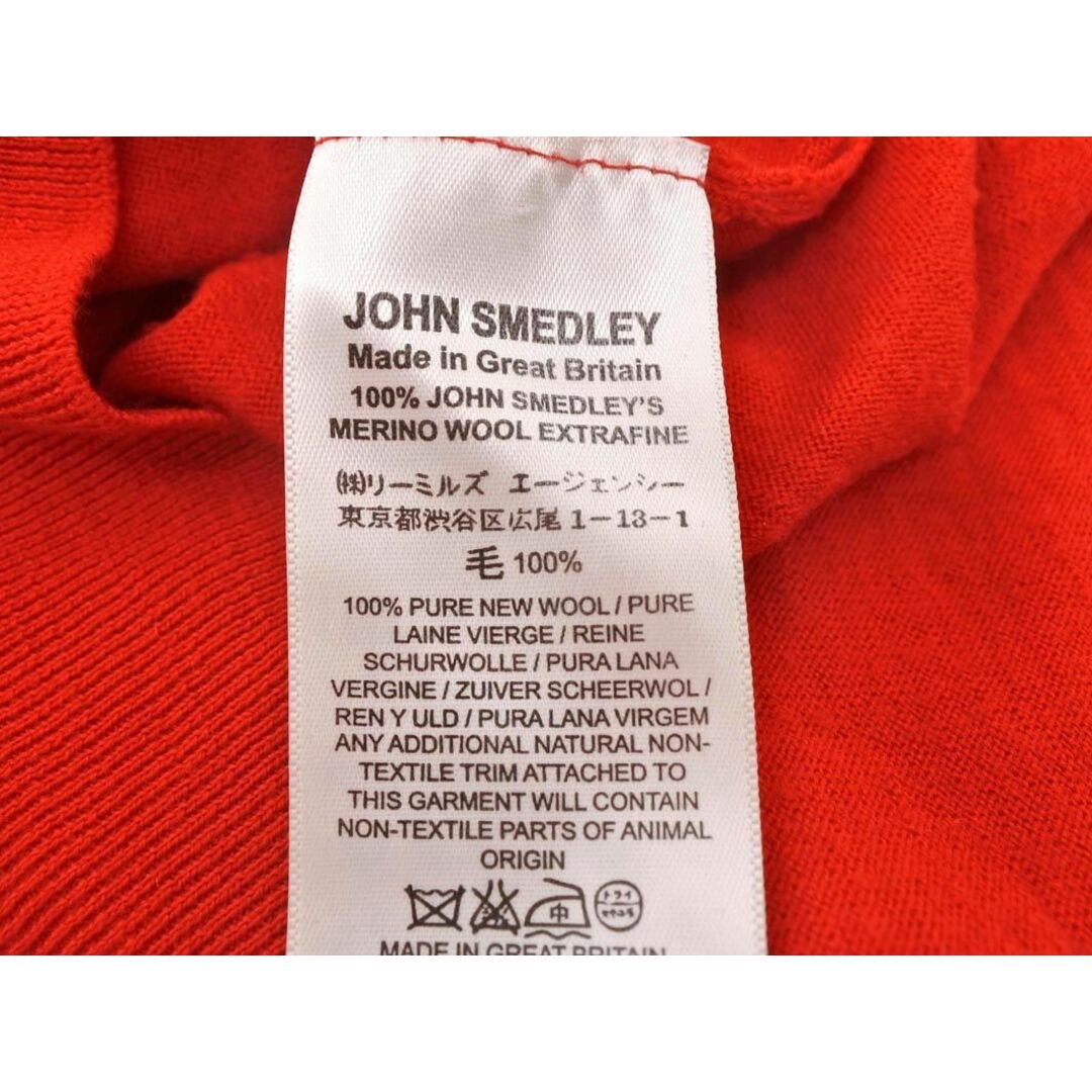 JOHN SMEDLEY ジョンスメドレー ウール100% ニット セーター sizeM/赤 ◇■◎メンズ 7