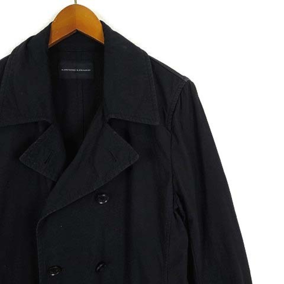 LOUNGE LIZARD - ラウンジリザード コート ピーコート ジャケット 薄手 コットン S 1 黒の通販 by ベクトル ラクマ店