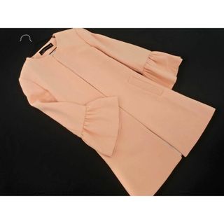 ZARA WOMAN ザラ ウーマン ノーカラー コート sizeXS/ピンク ◇■ レディース(その他)