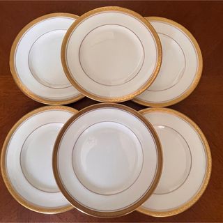 ロイヤルウースター(Royal Worcester)の【希少品】ロイヤルウースター　最高級シリーズ★エンパイア★パン・ケーキ皿　6枚(食器)