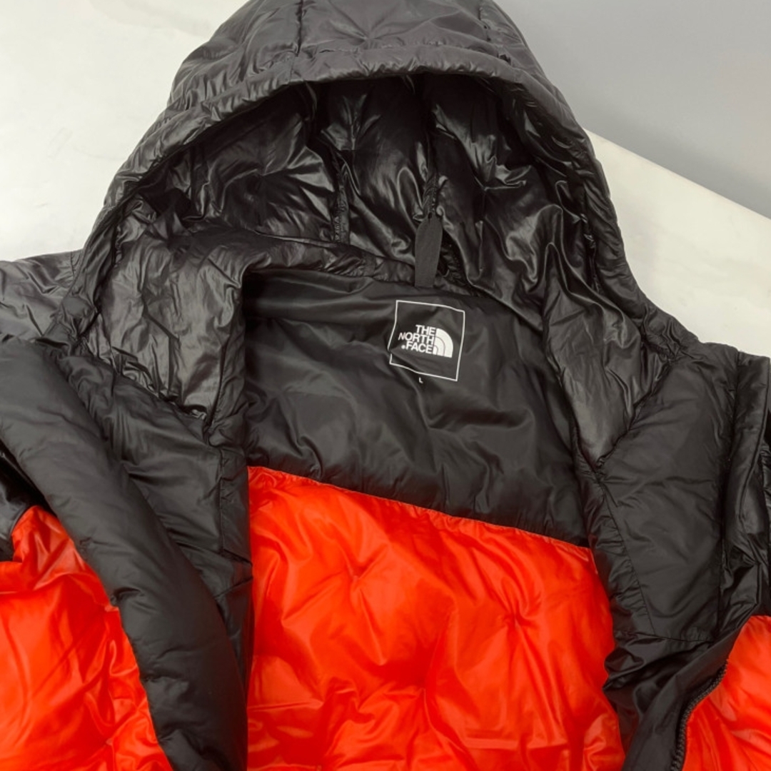 THE NORTH FACE(ザノースフェイス)の◆◆THE NORTH FACE ザノースフェイス ポラリスインサレーテッドフーディ ダウンジャケット SIZE L NY81902 オレンジ×ブラック メンズのジャケット/アウター(その他)の商品写真