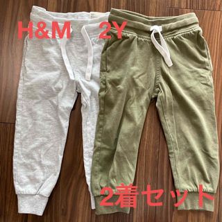 エイチアンドエム(H&M)の［お値下げ］H&Mスウェット2着セット　2Y(パンツ/スパッツ)