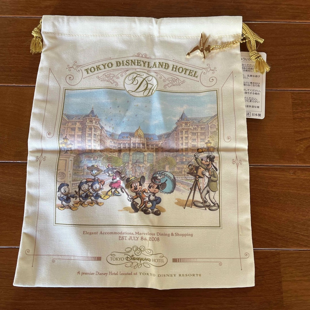 東京　Disney land HOTEL 巾着袋 レディースのファッション小物(ポーチ)の商品写真