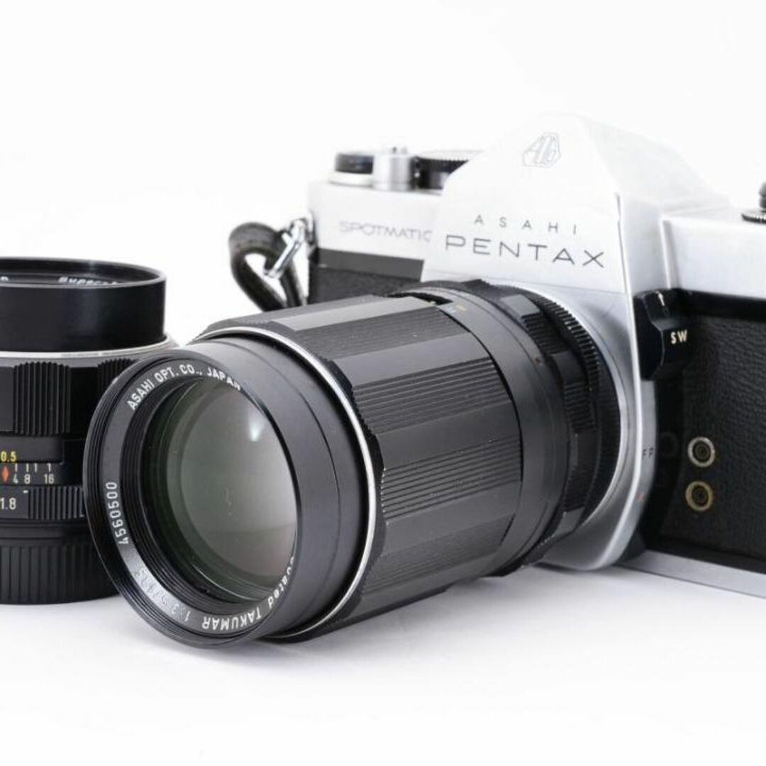 PENTAX(ペンタックス)のPENTAX SP & Takumar 単焦点レンズ 2本セット SO123 スマホ/家電/カメラのカメラ(フィルムカメラ)の商品写真