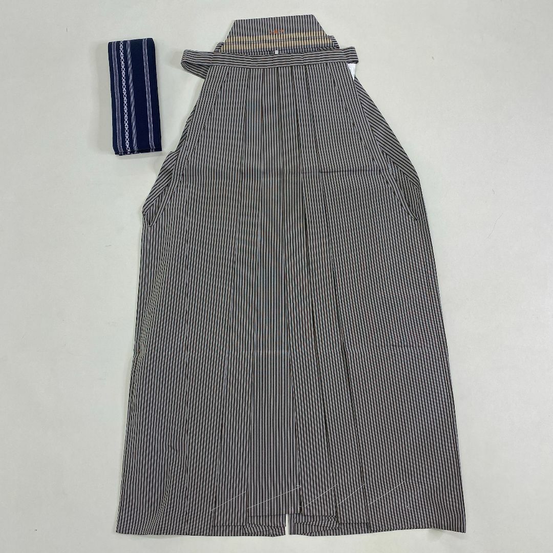羽織袴セット 紋付 成人式 結婚式 中古 男袴 メンズ 裄76cm　G460 メンズの水着/浴衣(着物)の商品写真