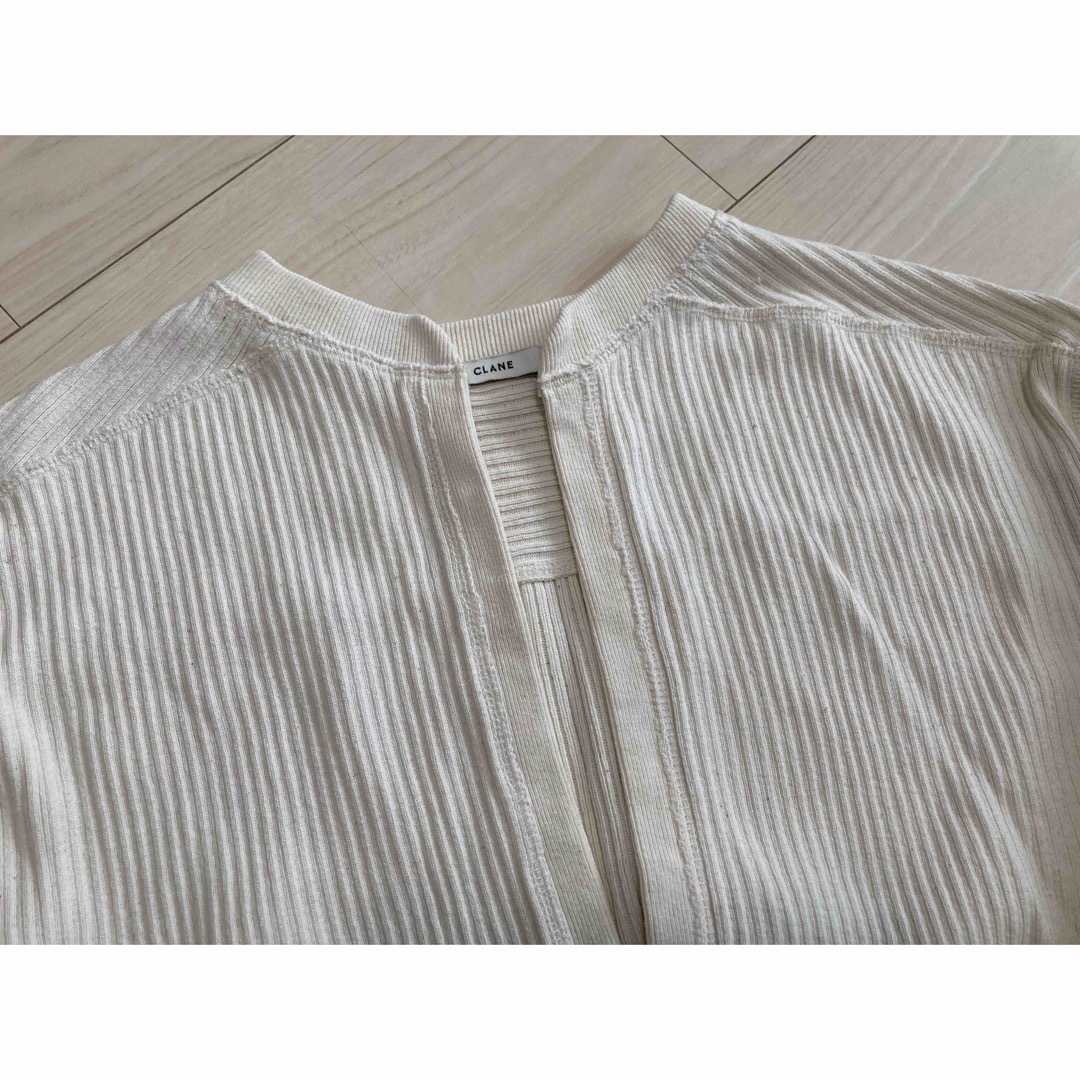 CLANE(クラネ)のCLANE HEAVY RIB V NECK TOPS レディースのトップス(カットソー(長袖/七分))の商品写真