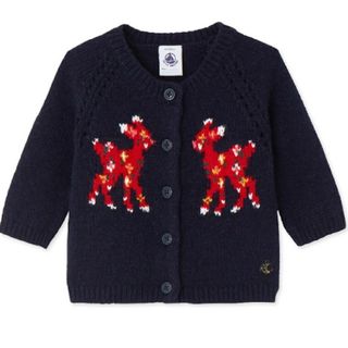 プチバトー(PETIT BATEAU)の【新品】プチバトー　カーディガン(カーディガン)