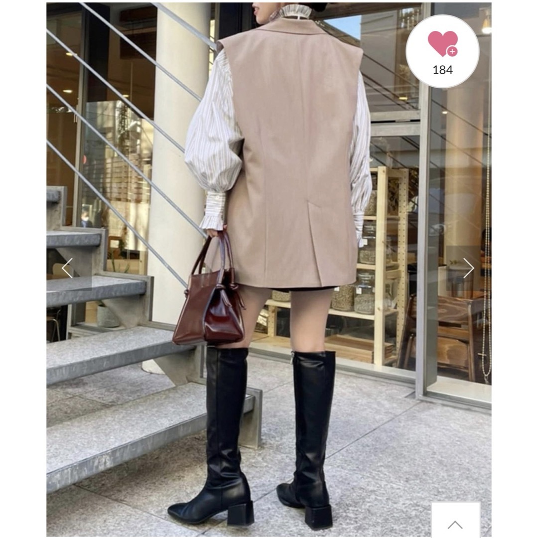 one after another NICE CLAUP(ワンアフターアナザーナイスクラップ)のniceのジレ レディースのトップス(ベスト/ジレ)の商品写真