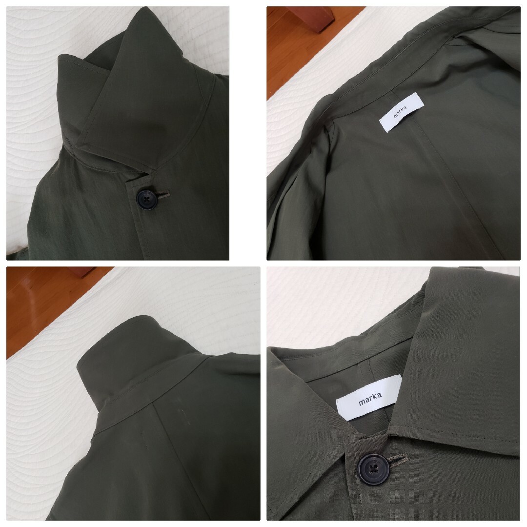未使用/手洗可/marka SHIRT COAT-100/2 gv twill
