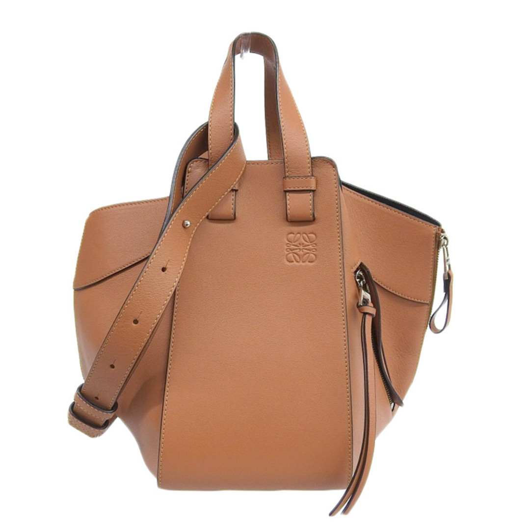 ロエベ LOEWE ハンモックスモール 2WAYバッグ ハンドバッグ ショルダーバッグ レザー ブラウン 387.30.S35  新入荷 OB1555約345ｃｍショルダー長さ