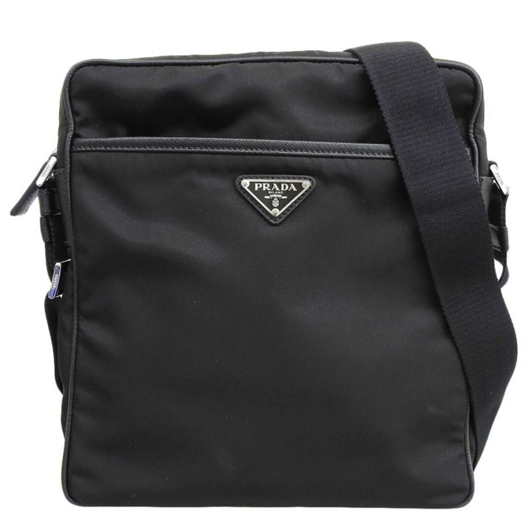 プラダ PRADA ショルダーバッグ 斜め掛けショルダー ナイロン レザー ブラック 2VH002  新入荷 OB1565