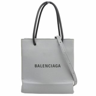 アザー(other)のバレンシアガ BALENCIAGA ショッピングトートXXS 2WAYバッグ ハンドバッグ ショルダーバッグ レザー グレー 572411 中古 新入荷 OB1564(ハンドバッグ)