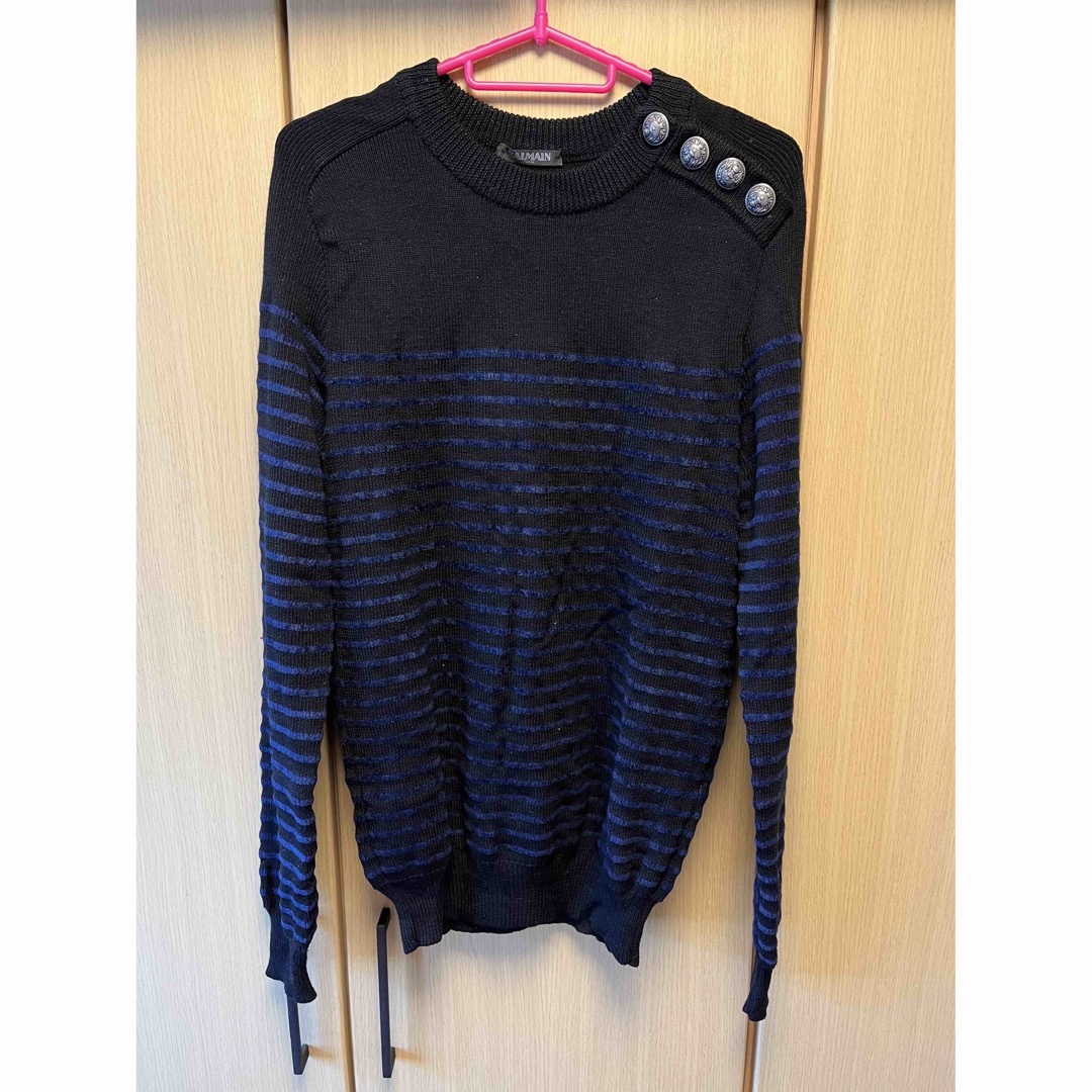 BALMAIN - 国内正規 BALMAIN バルマン ボーダー ニットの通販 by