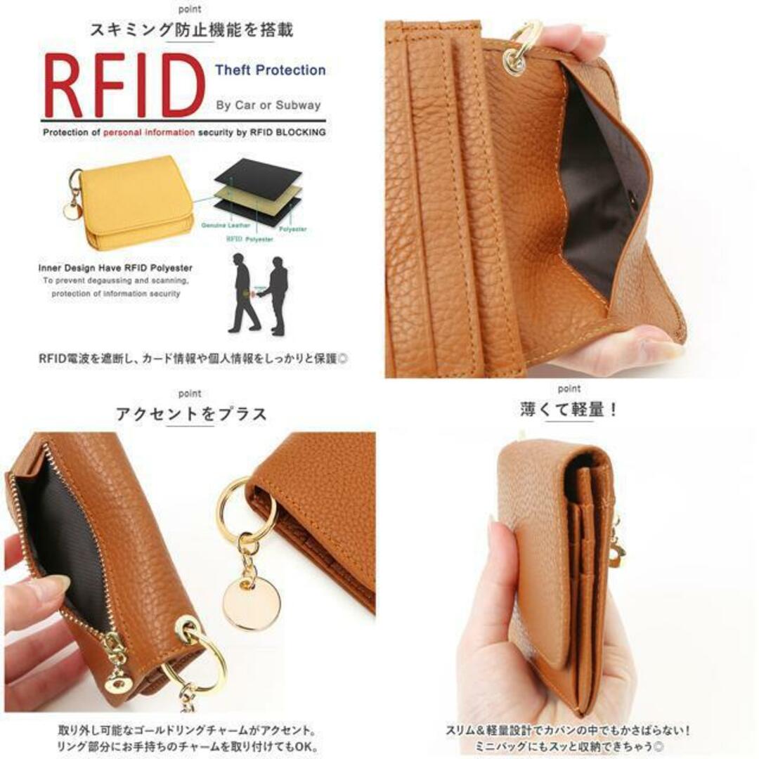 【並行輸入】RFID 本革 財布 コインポケット付き ywallet5022 レディースのファッション小物(財布)の商品写真