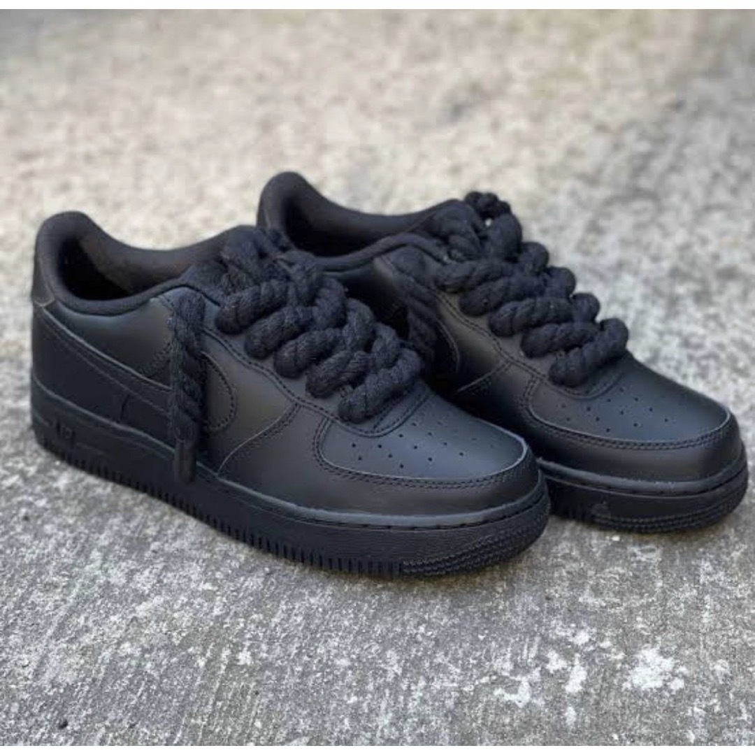 CHUNKY ROPE LACE AIR FORCE 1 TUTORIAL! (EASY) 