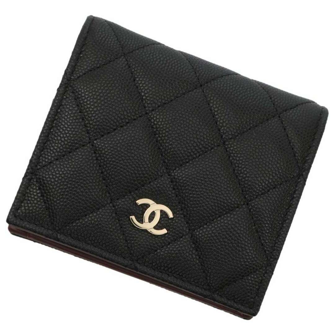 CHANEL - シャネル 二つ折り財布 ココマーク マトラッセ クラシック