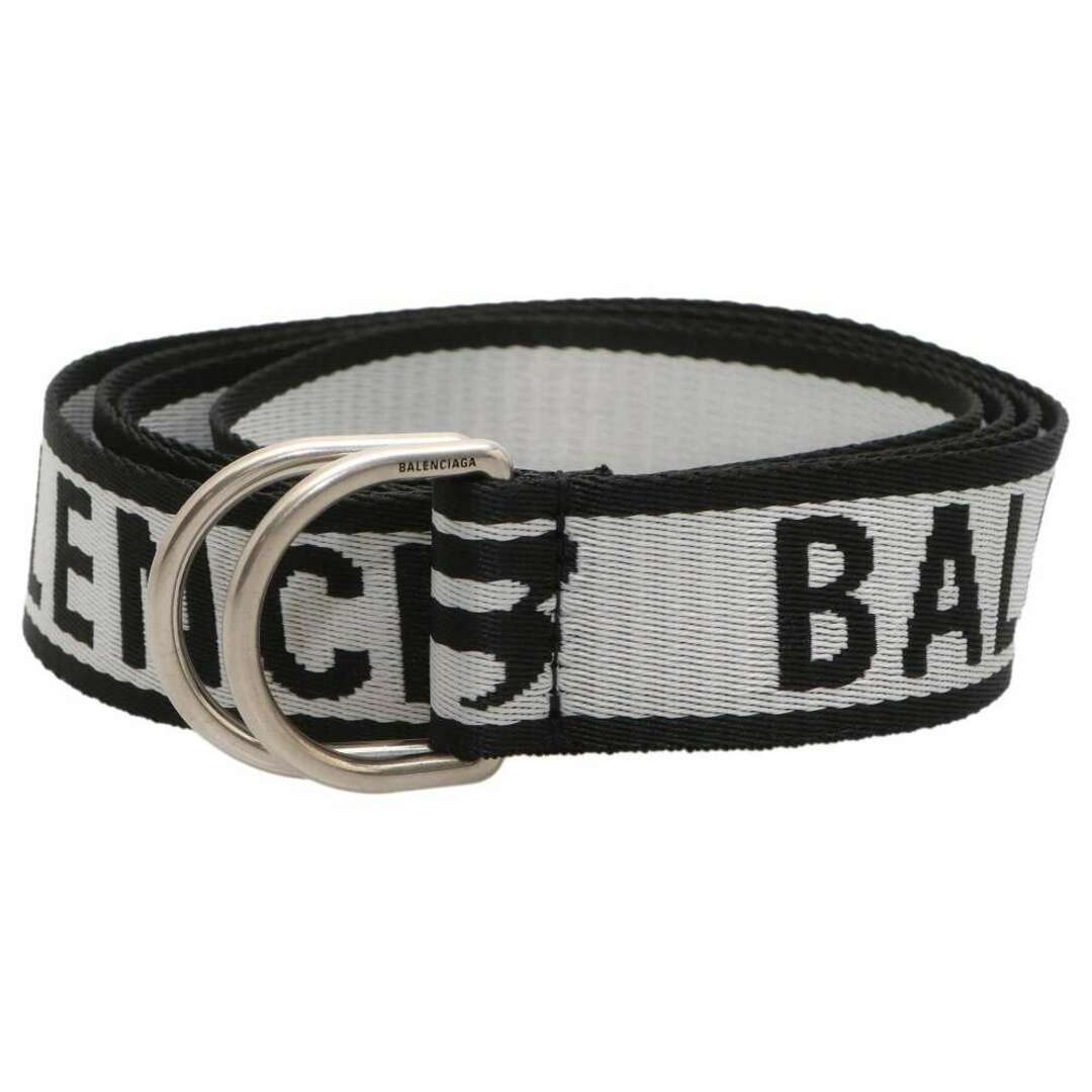 Balenciaga(バレンシアガ)のバレンシアガ ベルト D Ring キャンバス 703137210AA1063 BALENCIAGA メンズ 黒 白 レディースのファッション小物(ベルト)の商品写真