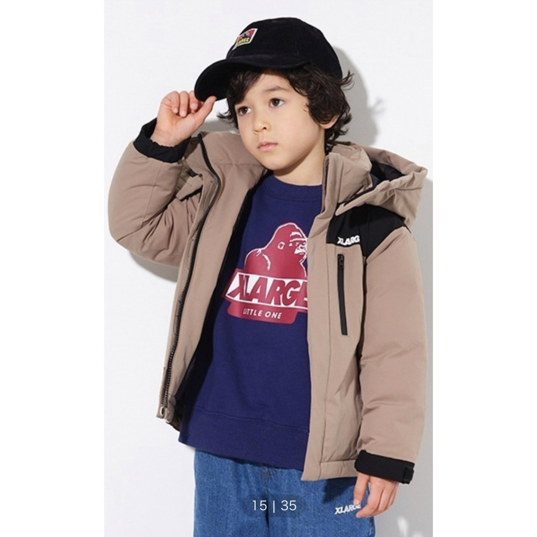 XLARGE KIDS ダウンジャケット 90 ベージュ