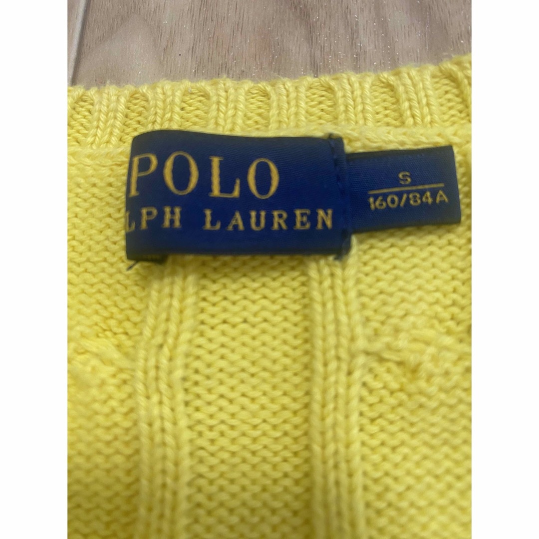 POLO RALPH LAUREN(ポロラルフローレン)の【美品】POLO ラルフローレン 黄色　ニット キッズ/ベビー/マタニティのキッズ服男の子用(90cm~)(ニット)の商品写真