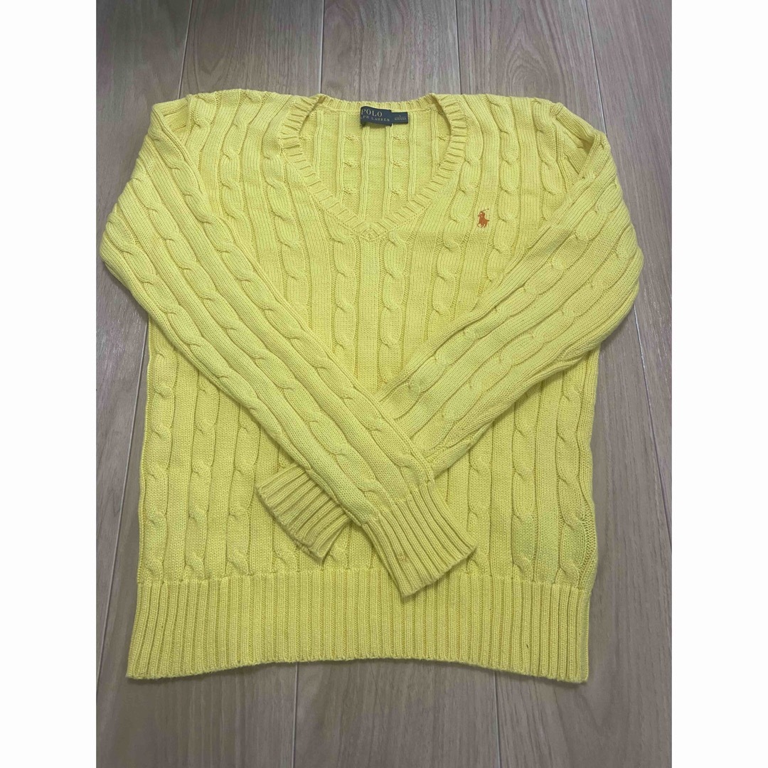 POLO RALPH LAUREN(ポロラルフローレン)の【美品】POLO ラルフローレン 黄色　ニット キッズ/ベビー/マタニティのキッズ服男の子用(90cm~)(ニット)の商品写真