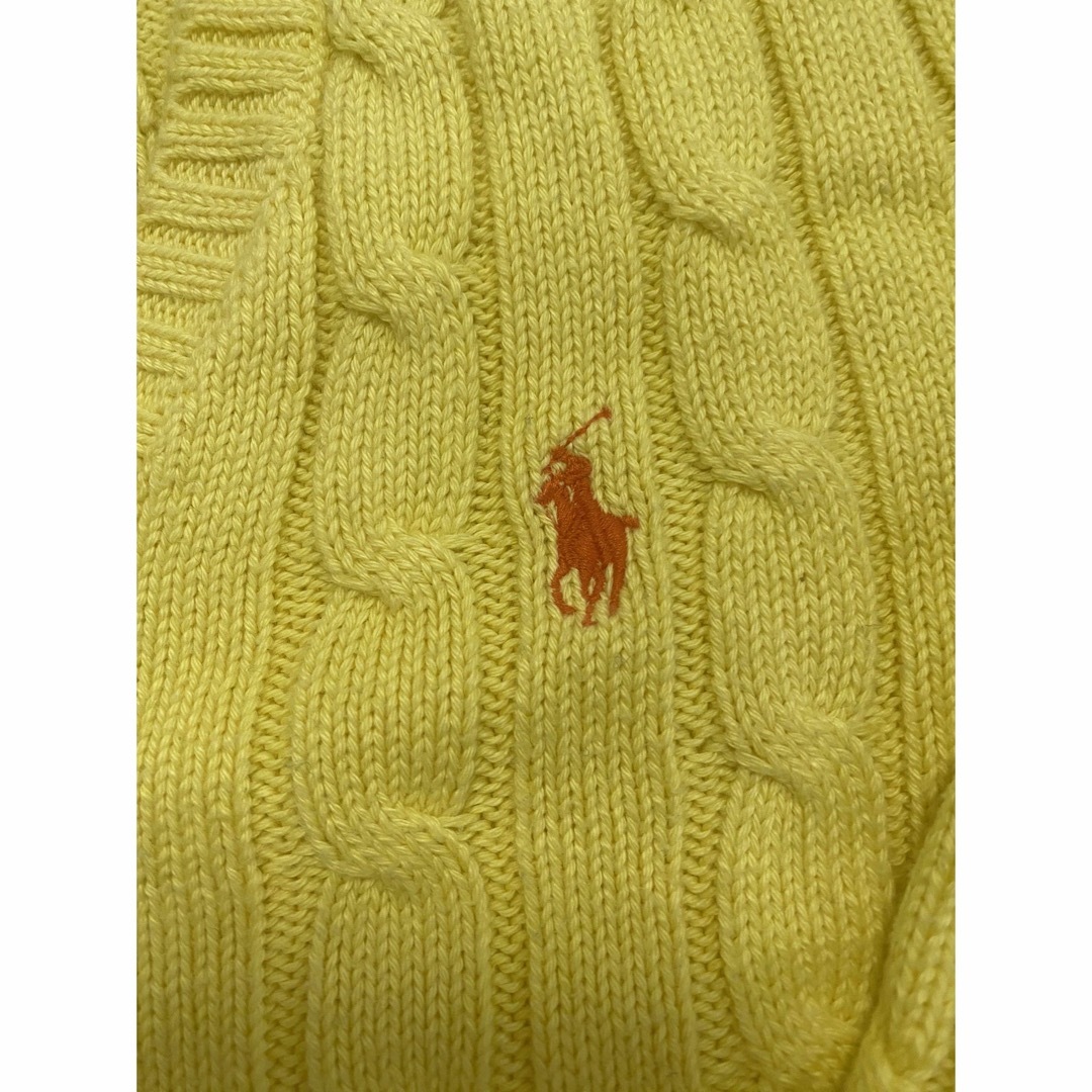 POLO RALPH LAUREN(ポロラルフローレン)の【美品】POLO ラルフローレン 黄色　ニット キッズ/ベビー/マタニティのキッズ服男の子用(90cm~)(ニット)の商品写真