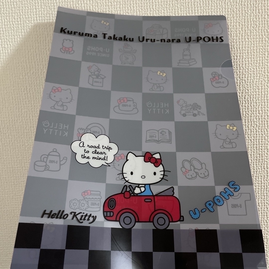 U-POHS HELLO KITTY クリアファイル エンタメ/ホビーのアニメグッズ(クリアファイル)の商品写真