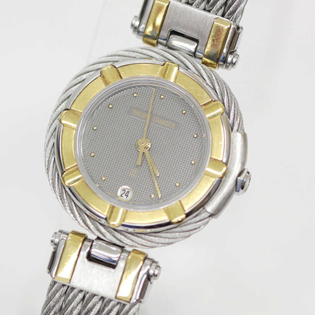 CHARRIOL シャリオール AC 32.10 gr 腕時計 時計 ウォッチ シルバー ゴールド レディース ファッション USED