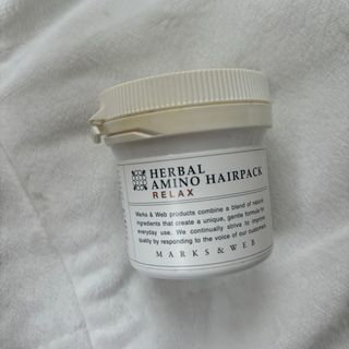 マークスアンドウェブ(MARKS&WEB)の【新品•未使用】MARKS&WEB.ヘアパック.ゼラニウム.カモミール(ヘアパック/ヘアマスク)