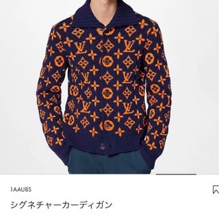 ルイヴィトン(LOUIS VUITTON)の美品LOUIS VUITTON ルイヴィトンシグネチャーカーディガン Mサイズ(その他)