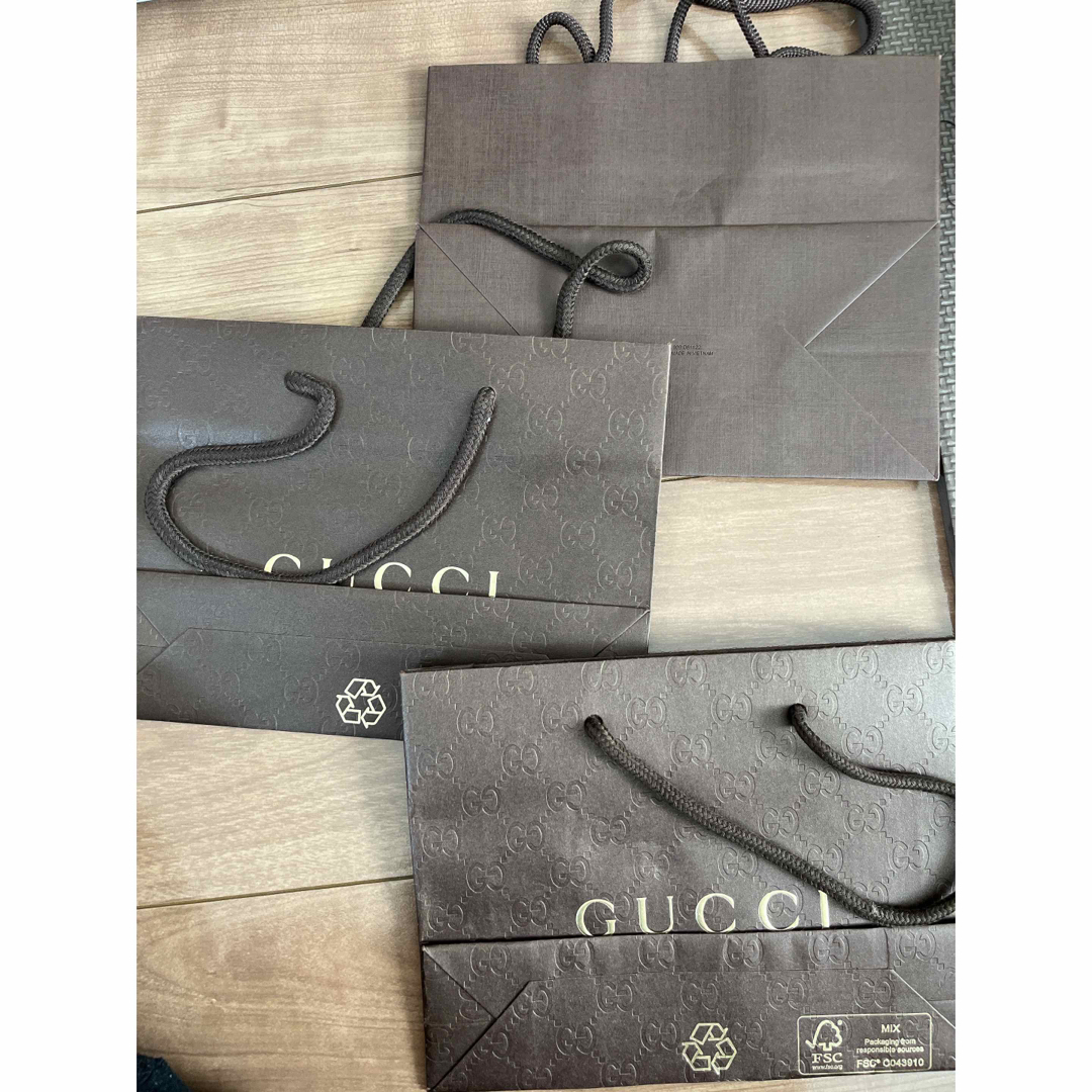 Gucci(グッチ)のショップ袋3個セット レディースのバッグ(ショップ袋)の商品写真
