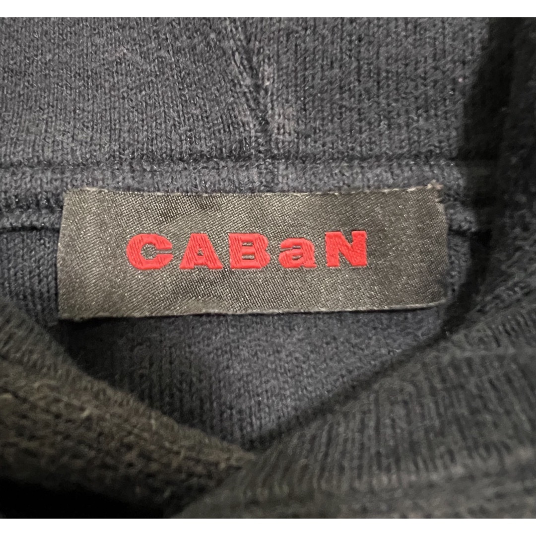 【美品】CABaN コットンカシミヤ プルオーバーパーカー M ネイビー 紺