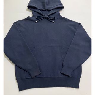 美品 CABaN コットンカシミヤ プルオーバーパーカ  紺 S 定番品