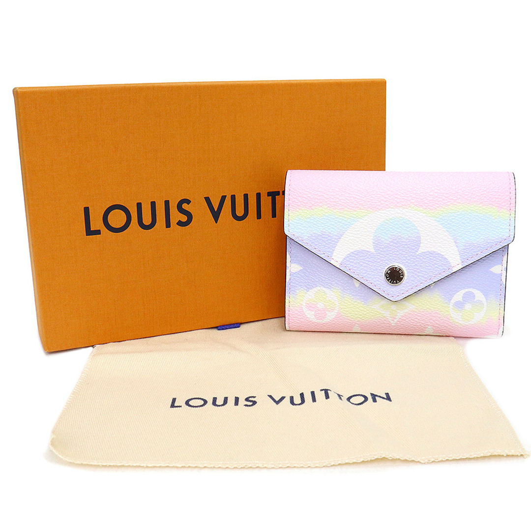 LOUIS VUITTON(ルイヴィトン)のルイ ヴィトン LVエスカル ポルトフォイユ ヴィクトリーヌ 三つ折り コンパクト 財布 モノグラム ピンク パステル マルチカラー シルバー金具 M69113 箱付 LOUIS VUITTON（新品・未使用品） レディースのファッション小物(財布)の商品写真