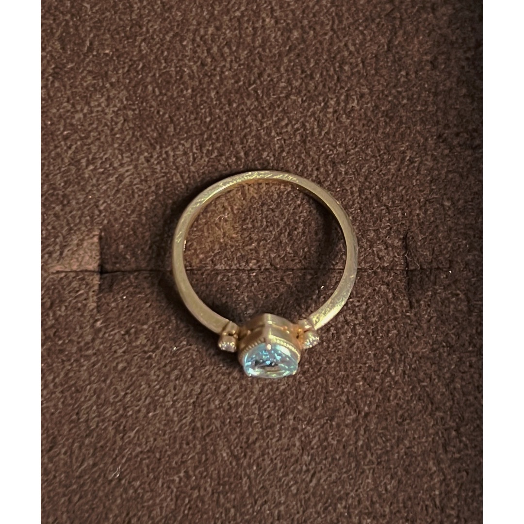 agete(アガット)のagete K10アクアマリン リング レディースのアクセサリー(リング(指輪))の商品写真