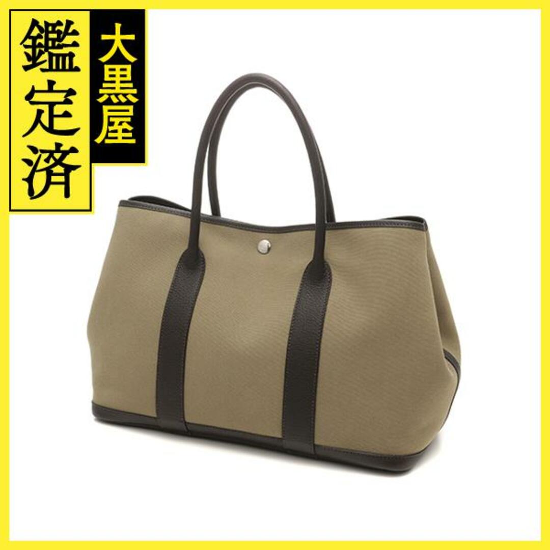 Hermes - エルメス ガーデンパーティPM カーキ ダークブラウン □G刻印