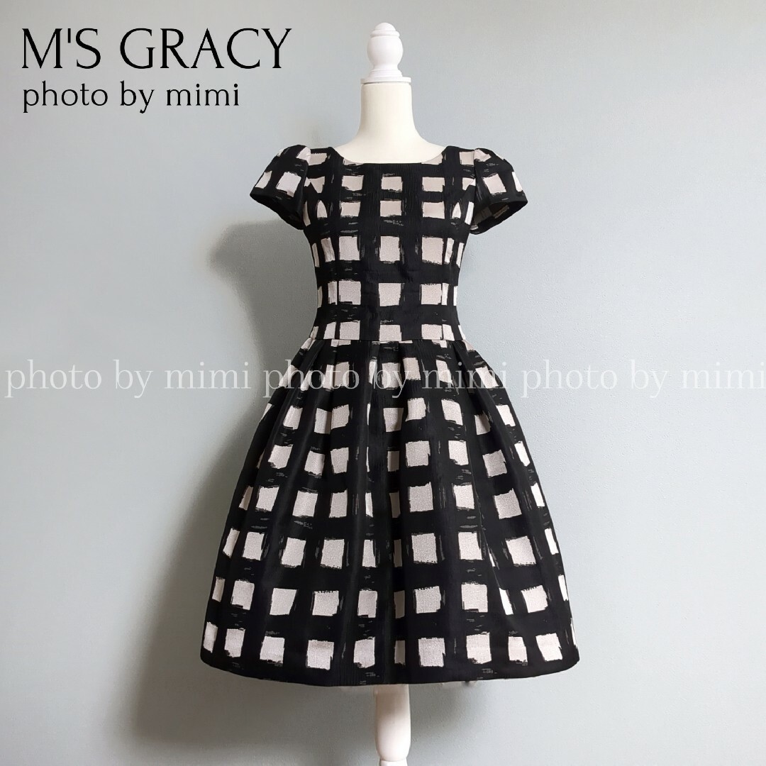 定価¥38.500 美品 M'S GRACY Airy Dress 36 黒