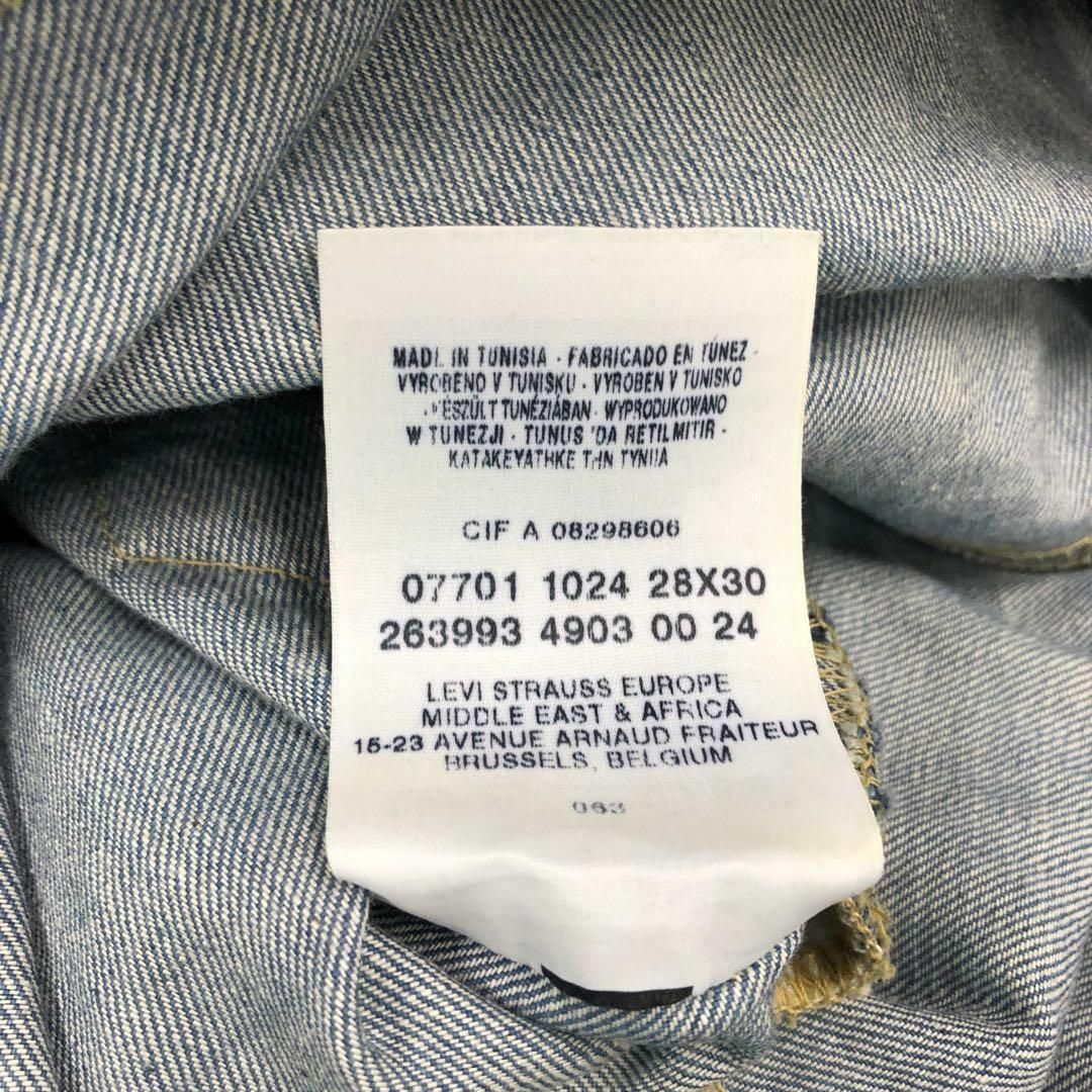 Levi's リーバイス ジーンズ デニムパンツ プリントパッチ 28×30 6