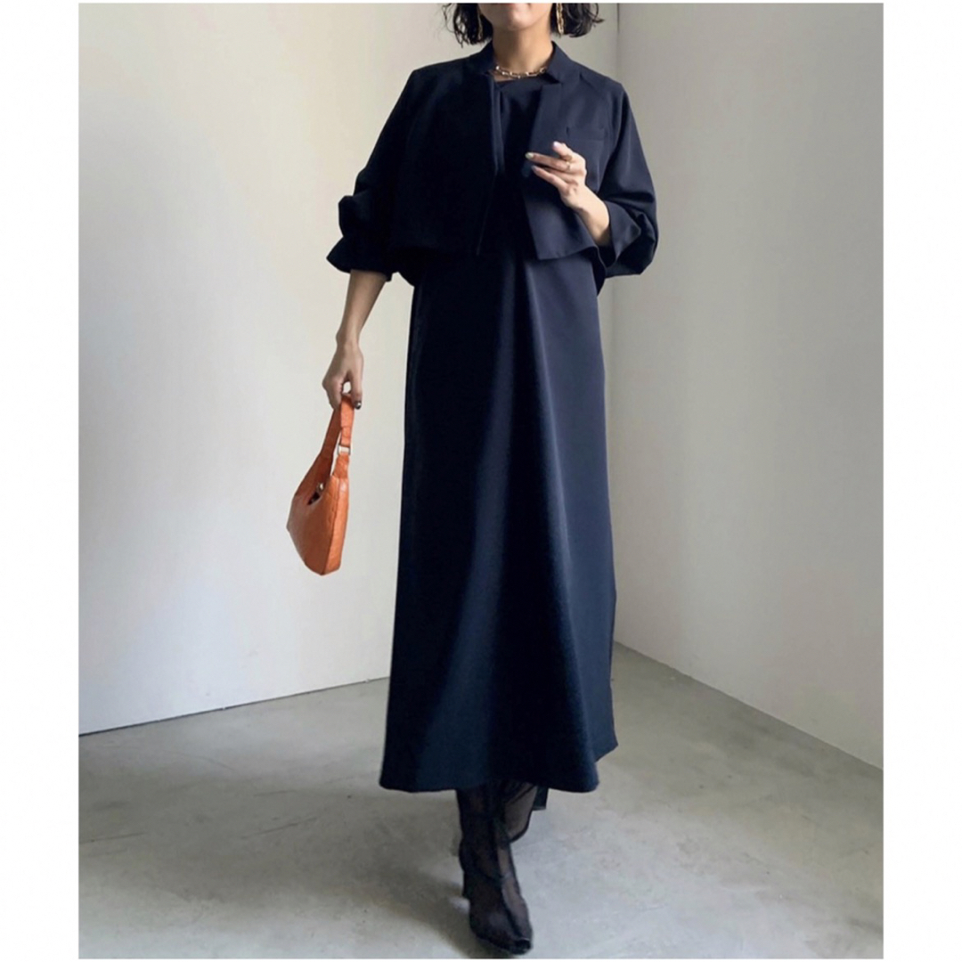 Ameri VINTAGE - AMERI┊OTONA SHORT JACKET SET UP DRESSの通販 by