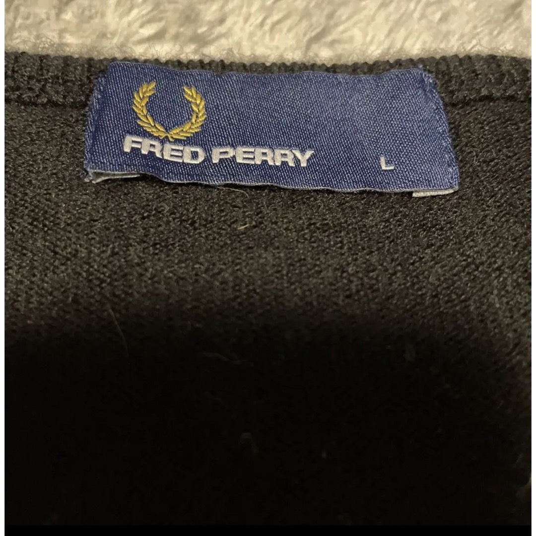 FRED PERRY アーガイルニット Lサイズ