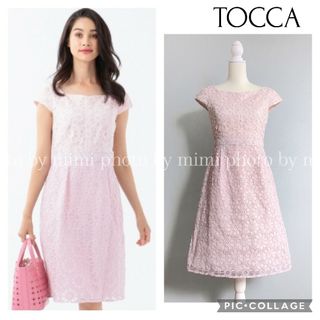 良品　TOCCA JANE'S GARDEN 総レース　花柄　花びら　ワンピース