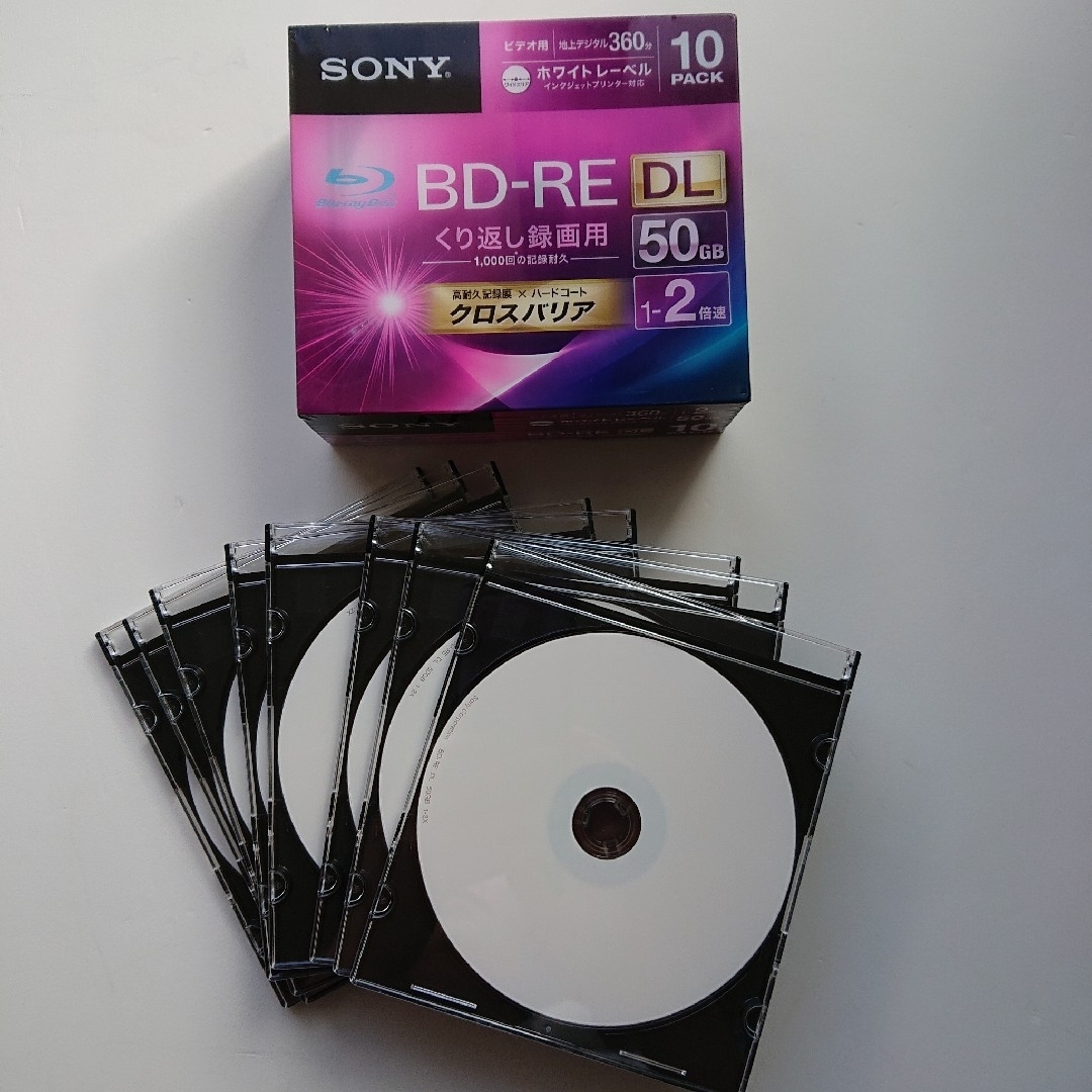 SONY(ソニー)のSONY  ソニー  BD―RE  ビデオ用  10枚パック クロスバリア エンタメ/ホビーのCD(その他)の商品写真